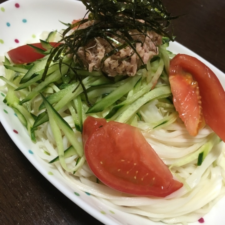 ひやむぎで簡単サラダうどん風 レシピ 作り方 By ちび助115 楽天レシピ ひやむぎで簡単サラダうどん風 レシピ 作り方 By ちび助115 楽天レシピ